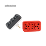 ADAPTADOR MÚLTIPLO COLORIDO 3 TOMADAS SIMPLES