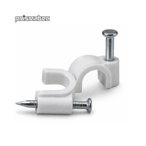 GRAMPO MIGUELÃO - MODELO REDONDO - FIXADOR DE FIOS - PRENSA CABO - PRISMATEC